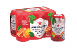 Газированный напиток «Сан Пеллегрино» (S. Pellegrino) красный апельсин 0,33 л х 6 шт