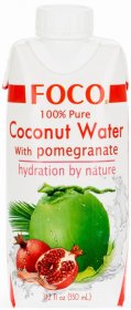 Кокосовая вода с соком граната FOCO, tetra pak, 0.33 литра