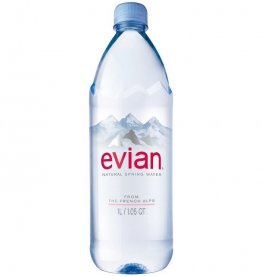 Природная минеральная вода Evian, ПЭТ, 1 литр