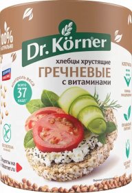 Хлебцы Dr.Körner "Гречневые" с витаминами, 100 гр