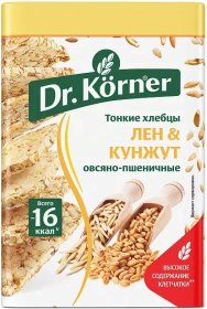 Хлебцы "Dr.Körner" овсяно-пшеничные со смесью семян , 100 гр