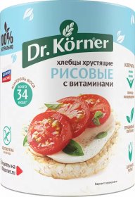 Хлебцы Dr.Krner рисовые с витаминами, 100 гр