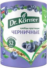 Хлебцы Dr.Körner "Злаковый коктейль " черничные, 100 гр