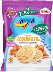 Хлебцы Jr.Körner рисовые карамельные, 30 гр