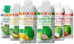 MIX из кокосовой воды FOCO, 6 вкусов, tetra pak, 0.33 литра