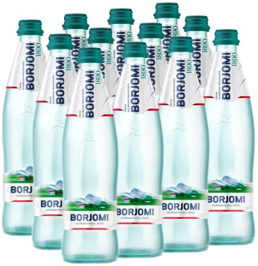 Минеральная вода Borjomi, стекло, 0,5 литра