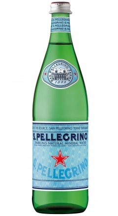 Минеральная природная питьевая столовая вода S. Pellegrino, стекло 0,75 литра