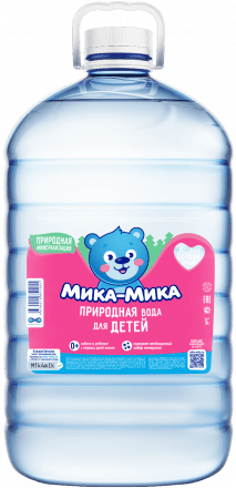 Природная вода для детей «Мика-Мика», ПЭТ 5 литров