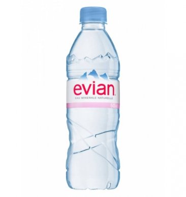 Природная минеральная вода Evian, ПЭТ, 0,5 литра