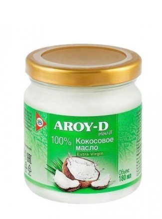 Кокосовое масло Aroy-d (extra virgin) 180 мл.